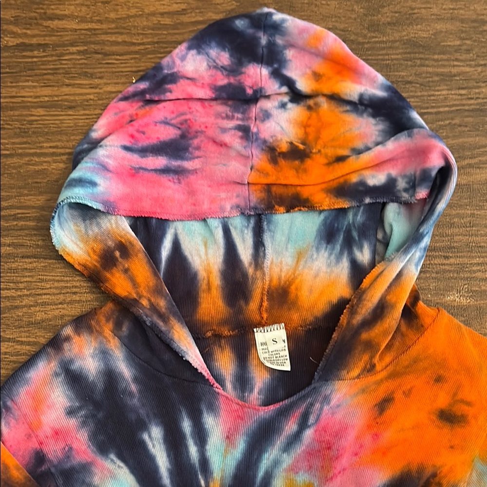 Vibrant Tie-Dye Kids Hoodie